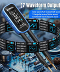 LCR Meter With Digital Multimeter Tweezers And Signal Generator on PCB, showing 7 waveform outputs and digital display.