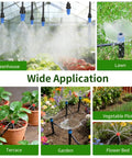 165Ft Drip Irrigation Kit With Timer, No Fuss Auto Garden Watering System for plants, lawns, greenhouses, and raised beds.