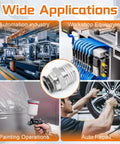 Push To Connect Fittings 6mm Tube OD To 1 Quarter Inch NPT Male Quick Connect Pneumatic Air Hose Fittings 10 Pack Wide Applications
