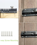 Kickproof Four Digit Combination Lock For Backyard Gates And Shed Doors Heavy Duty Zinc Alloy mounted on wooden gate.