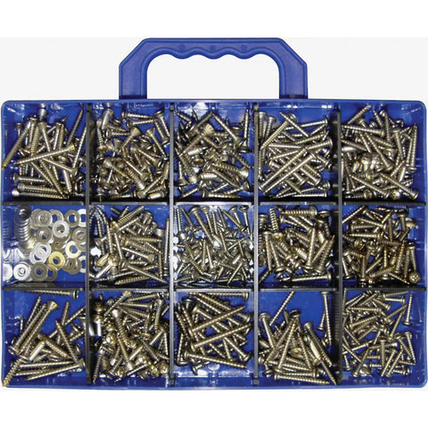 1120 Piece Screw Kit With Phillips Pan Tapping And Phillips Oval Tapping Screws In A Wide Range Of Sizes For DIY Projects