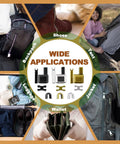 144 Piece Universal Zipper Repair Kit For Everyday Use A Must Have With Four Zipper Sizes 3 5 8 10 for various applications like backpack, shoes, tent, luggage, jacket, and wallet