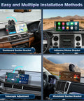 11.5 Inch Portable CarPlay Screen For Your Ride, Wireless CarPlay And Android Auto Dash Display With OTA Updates installed in car