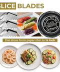 Gramercy adjustable mandoline slicer with stainless blades; includes cut-resistant gloves and waffle fry cutter.