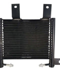 Heavy Duty Transmission Oil Cooler For Santa Fe That Handles 2 4L And 3 5L Engines In 2001 To 2006 Models Without Frying The Gearbox Or Burning Out Your Clutch Assembly With Ease. black metal transmission oil cooler with mounting brackets
