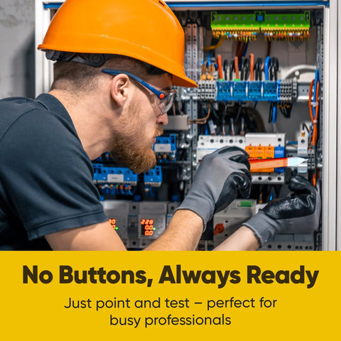 Electrician using Ultimate AC Sensor Non Contact Voltage Tester Pen Sized Go To Pro Grade Tool Detects 50 To 1000V AC