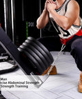 Man using Squat Lever Arm Plate Loaded Gym Equipment for belt squats on 3x3 rack; product focus keyword applied.