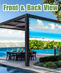Custom Design Shade Cloth With UV Protection And HD Printing Full Color Pergola And Gazebo Shade Cover With Grommets
