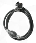 Beefed Up Boat Fuel Line Hose 6 Ft Five Sixteenth Inch with Primer Bulb and Steel Clamps for Marine Use