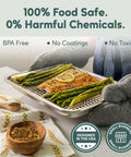 Quarter Sheet Pan With Wire Rack Set For Oven Use baking fish and asparagus, premium aluminum sheet with stainless steel rack