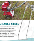 Tines and Kick Stand Kit for Mantis Echo Tillers Replacement 1622 Tines and 4333 Stand Deep Till Tool with durable steel construction