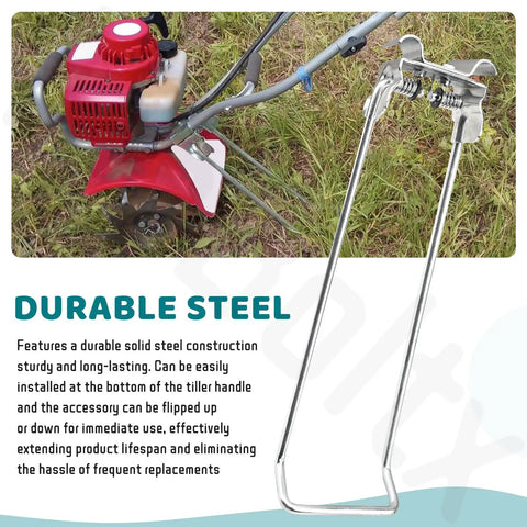 Tines and Kick Stand Kit for Mantis Echo Tillers Replacement 1622 Tines and 4333 Stand Deep Till Tool with durable steel construction