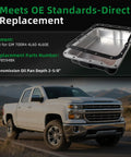 Beefed Up Transmission Oil Pan With Drain Plug For GM 700R4 4L60 4L60E Deep Pan Depth Two And Five Eighths Inches and truck