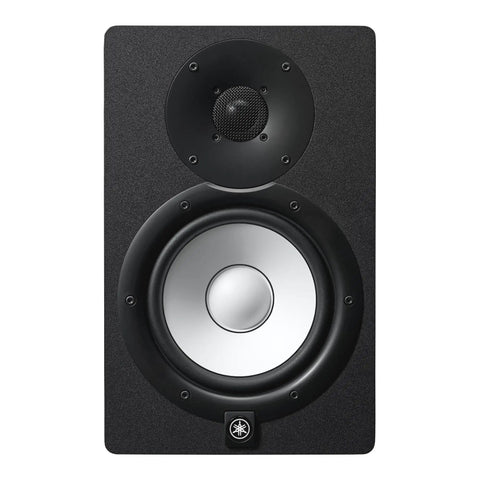 Front view of HS7 7-Inch Powered Studio Monitor Pair With Bi-Amp System, 43 Hz To 30 kHz Range, 95W Total Power, XLR And TRS Balanced Inputs