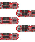 Five Piece Bulletproof BMS Battery Management System For 5 Series Lithium Ion Pack 21 Volt 25 Amp circuit boards