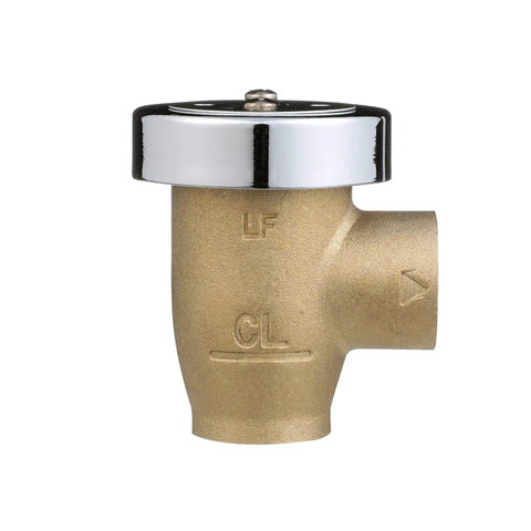 Lead Free Brass Anti Siphon Vacuum Breaker Backflow Preventer With Female NPT Inlet And Outlet Silicone Disc Seat Chrome Hood