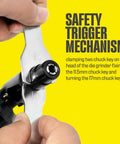 Hands adjusting Professional Heavy Duty Quarter Inch Air Die Grinder With 115 Degree Angle And Straight Variants