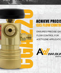 AR MC CGA200 Acetylene Regulator with B Type Connection for precise gas flow in welding and cutting air acetylene