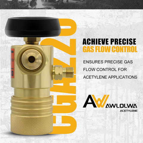 AR MC CGA200 Acetylene Regulator with B Type Connection for precise gas flow in welding and cutting air acetylene