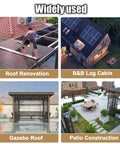 10 Pack Built Tough Corrugated Aluminum Roof Panels With Thermal Insulated Core For Pergola Sheds And Garages Weatherproof Outdoor Cladding Sheets in rooftop renovation.