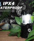 4 Pack Solar Camping Lanterns Collapsible Led Lantern And Flashlight USB Rechargeable Emergency Lights IPX4 Waterproof