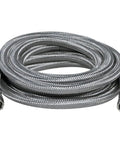 Ice Maker Water Line 10 Feet With PVC Core And Premium Braided Stainless Steel Fittings For Secure One Quarter Inch Compression Connections Pro Grade Puncture Resistant Appliance Supply Hose coiled