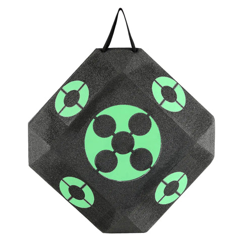 15x15 All-Side Archery Target Block Portable Crossbow Practice Target With Carry Handle, green target design