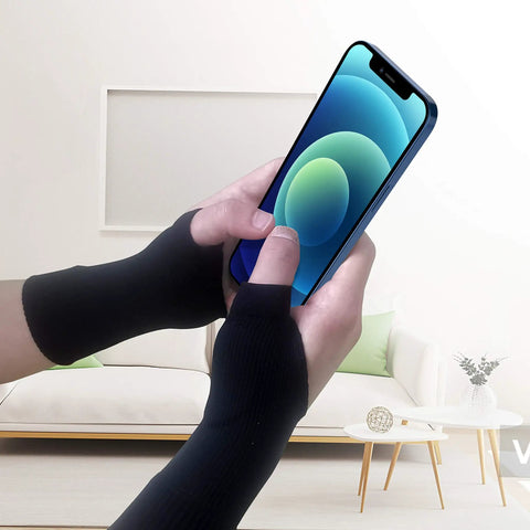 Thumb Arthritis Compression Gloves With Gel Pads For All Day Comfy Fit Breathable Fingerless Wrist Support Carpal Tunnel Relief
