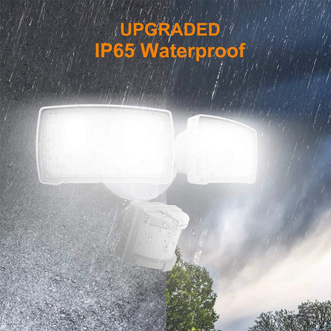 Built Different Hardwired Led Security Floodlights With Quick Motion Sensing Dropping Bright 40 Watt And 4000 Lumen Shine On Driveways Yards And Perimeters
