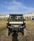 Front view of Rugged 1000CC Utility Vehicle UTV Built For Heavy Duty Off Road Work On Farms Construction Sites And Industrial Jobs