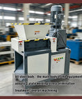 Beast 220V Universal Biaxial Metal Shredder Crusher Machine with all-steel body in industrial workshop