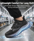 Steel Toe Work Shoes For Men With Kevlar Midsole All Day Comfort Lightweight Puncture Resistant Safety Shoes For Warehouse Factory And Logistics Pro Style Built To Last