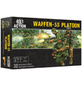 Box of 30 Piece Mid To Late War Waffen-SS Grenadiers Plastic Miniatures For Bolt Action WW2 Tabletop War Gamers
