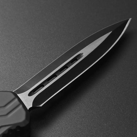 Close-up of 440C stainless steel blade of Outdoor Pocket Knife for Camping and EDC 9 Inch Overall Length 3.6 Inch Blade
