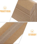 Heavy Duty Cardboard Wall Corner Protectors L Shaped Edge Guards For Shipping And Moving 20 Pack 0.15 Inch Thick Detail View