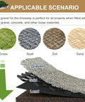 Image showing permeable gravel ground grid driveway stabilization system paver suitable for grass, spall, soil, and sand.