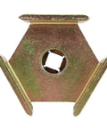 Primary Clutch Spider Tool And Holding Tool With Center Hold Design For P90 P80 1000 XP Sportsman Models, Your Go-To Access Tool For Bearings, Bushings, Cam Rollers, And Buttons For Fast, Easy Clutch Maintenance. gold metal clutch spider tool with center hole