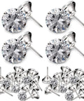 Top Notch Crystal Upholstery Tacks Set Of 60 Dope Diamond Furniture Buttons clean silver upholstery studs and push pins