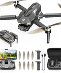 Drones With 4K Camera For Adults FPV Beginner Drone With One Key Takeoff And Landing Emergency Stop Brushless Motors 2 Batteries