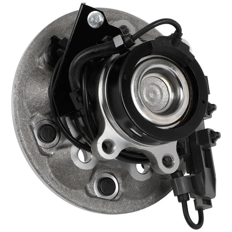 Close-up of Two-Pack Front Wheel Hub Bearing Assemblies With ABS For 2004-2008 Chevrolet Colorado And GMC Canyon 2WD Z71 Off-Road 6-Lug Drop-In Replacement Beefed-Up OE-Quality Direct-Fit