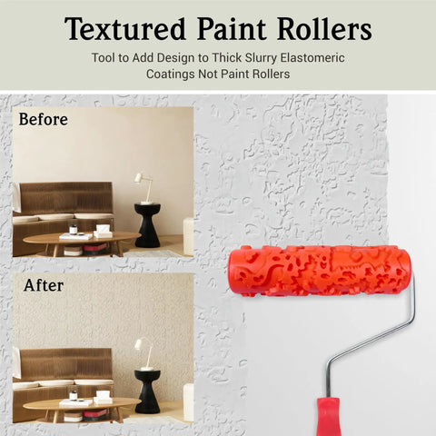7 Inch Texture Roller For DIY Home Decor Create Bold Wall Furniture And Floor Patterns With Negative Imprinting Technique Using Durable Rubber Roller For Pattern Paint Projects And Quick High Impact Room Accent