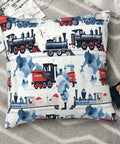 Dope Steam Train Locomotive Pillowcase Cover For Living Room And Bedroom, Retro Train Decor Throw Pillow Case 20x20 Inches