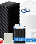 All In One Trading Card Shipping Kit With 60 Bubble Mailers And 120 Card Protectors, 60 Self Sealing Bags, Painters Tape, Cleaning Cloth, Do Not Bend Stickers, 244 Piece Complete Supplies For Online Sellers