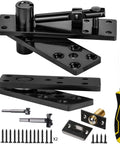 Secret Door Pivot Hinge 360 Degree Heavy Duty For Hidden Bookcase Doors 600 Pounds Load Bearing Solid Steel With Hardware