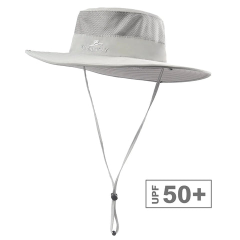 Sun Protection Hat With 360 Degree UPF 50 Shield And Removable Neck Flap For Men And Women, Breathable Light Grey Sun Cap With Face Shield