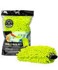 Chenille Premium Scratch-Free Microfiber Wash Mitt For Your Ride Car Cleaning Lime Green Ultra-Soft Glove in packaging
