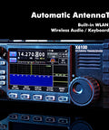 High-Performance SDR HF Transceiver With 50 MHz Coverage Full Mode Operation Built-In Battery And Auto Antenna Tuner 24-Bit Sampling Rugged Ham Radio Rig For Home Or Field displayed with WLAN function