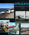 Multiple boats on trailers using Trailer Hub Kit 8 Bolt 6.5 Inch For 7000 Lb Trailer Axle Pre Lubricated And Installed With 25580 14125A Bearings And 2.25 Inch Grease Seals Dust Cap And Rubber Plug Fits One And A Quarter Inch To One And Three Quarters Inch Axles