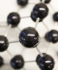 Close-up of Diamond Molecular Model Kit for Chemistry Education with durable colorful plastic modules, showing bond angles.