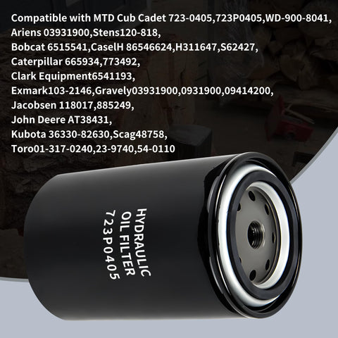 Heavy Duty Log Splitter Hydraulic Oil Filter 723P0405 723-0405 120-818 6515541 Replacement, Compatible With Troy-Bilt LS27 LS27CC GS21T 522LS And Bobcat 700 Series, Easy Install Filter Element For Fast Maintenance